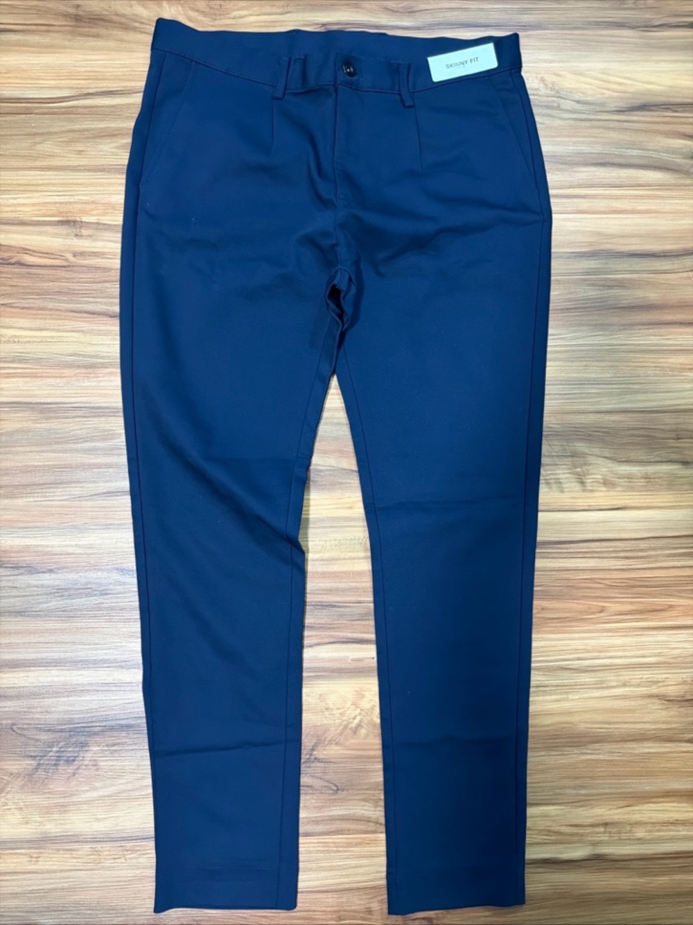 Zara Navy Slim Dress Pants for Men